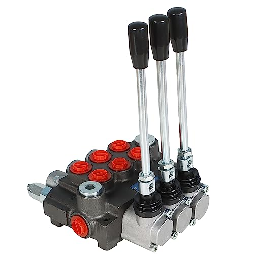 ALL-CARB Hydraulic Valve 3 Spool Hydraulic Directional Control Valve Double Acting Valve 13GPM 3600PSI BSPP Ports for Tractors Loaders Tanks by marddpair - Image 3