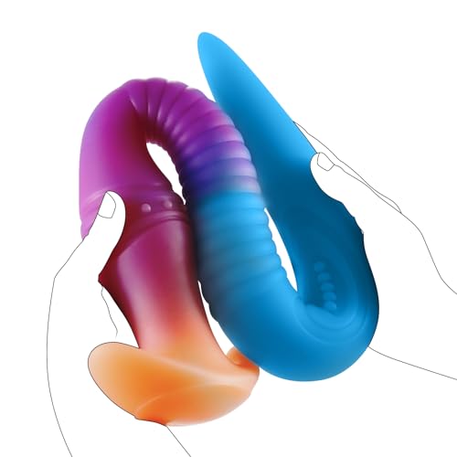 Image of 11.2 inch Soft Silicone Anal Plug, Unisex Flexible Anal Dildo Butt Plug Anal Training, Vaginal G-spot Stimulation Prostate Massage for Men Women Beginner (S)