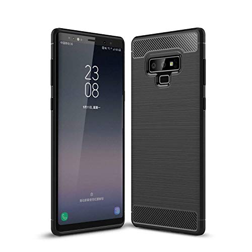 BNBUKLTD® Compatible for Samsung Galaxy Note 9 Case Carbon Fibre Gel Cover Ultra Slim Shockproof