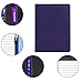 Gorbado Classic Padfolio/Junior Portfolio Folder Case, A5 Business Organizer Binder for Men Women, 5 x 8 Writing Pad Included, Dark Purple