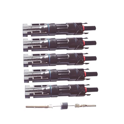 Conector de diodo fotovoltaico 20A para panel solar en paralelo, 5 uds