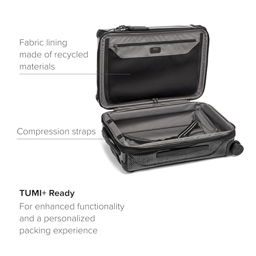 TUMI - Tegra-Lite International Expandable 4 Wheeled Carry-On - Carry On Luggage with Spinner Wheels & TSA Luggage Lock - Black/Graphite3