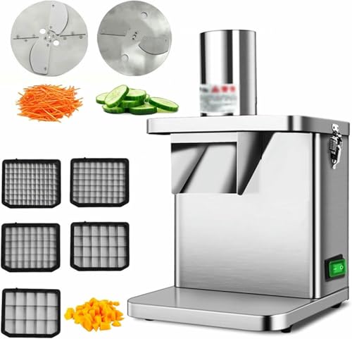 Cortadora eléctrica de vegetales 3 en 1 acero inoxidable miniatura 1