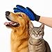 Limpet Grooming Glove- Hair remover gloves- Gentle shedding brushes for dogs, cats & horses (1 pair) (Black)