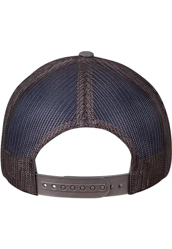 Foto von Flexfit Unisex Retro Trucker Cap, klassische Trucker Cap mit Mesh-Rückseite, one size, darkgrey