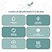Eva Naturals Vanilla Bean Night Cream – Overnight Face Moisturizer with Vitamin E, C, B Complex & CoQ10 – Anti-Aging Facial Lotion with Green Tea & Shiitake – Hydrating Cream for Renewed, Smooth Skin