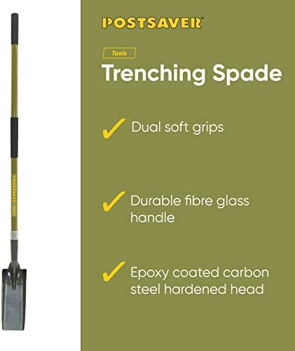 Fencing Long Handled Trenching Rabbiting Shovel Spade - Professional Long Handle Fencing Tool