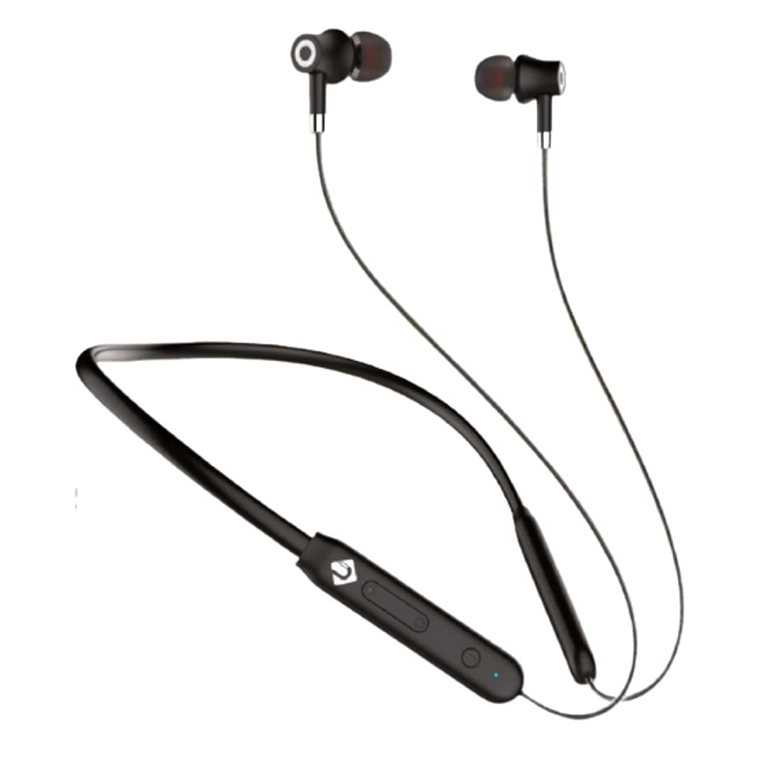 U& i Solid Series Wireless Bluetooth in Ear Neckband Headset with Mic (Black)