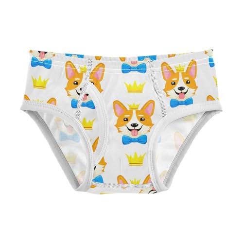 ODAWA Cute Dog Blue Bow Ties Underwear Briefs, 2T Underwear Boys