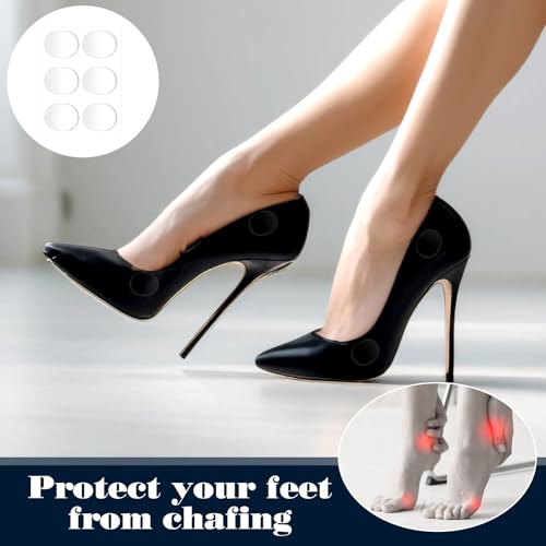 Image of 34 PCS Silicone Heel Protector Gel Heel Cushion Inserts Shoe Strap Grip Self Adhesive Shoe Cushions for High Heel Anti Slip Sandals Gel Protector Strips Sling Backs Foot Support Sticker for Women Men