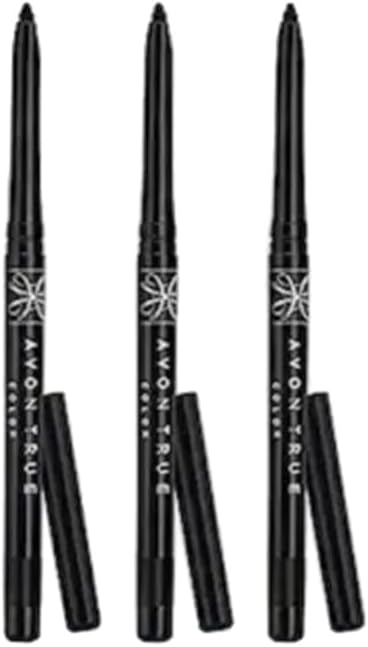 AVON Glimmerstick Açılıp Kapanabilen Göz Kalemi, Siyah, 3 Adet