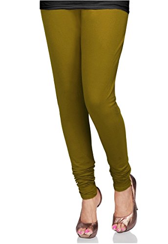 Navyata Olivgrün Baumwolle Lycra Stretch Churidar Legging für Frauen Cover