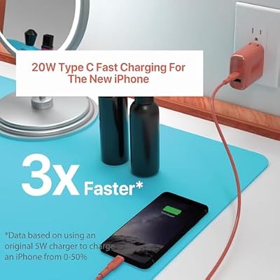 BLACK+DECKER Quick-Charge PD Wall Charger, 2-Port, 38W - USB & Type C Wall Plug - Compact Power Block USB C - Fast Charger Adapter Power Delivery & Qualcomm QC 3.0 - Perfect for Home, Office, Travel