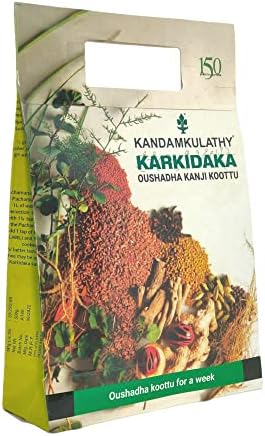 Kandamkulathy Karkidaka Oushadha Kanji Koottu - Ayurvedic Medicated Porridge | 35+ Herbs & Organic Njavara Rice | Immunity Booster | Ready-to-Cook Monsoon Wellness Mix | 7-Day Course (500g)