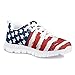 GIFTPUZZ Boys Girls Fashion Running Shoes Lightweight Athletic Lace Up Shoes Jogging Sneakers Gym Sports Comfort Flats Shoes Breathable (US Flag) 13