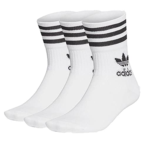 Preisvergleich Produktbild adidas Unisex Mid-Cut Crew, 3 Paar Socken, White / Black, XL