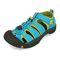 Keen Unisex-Kinder Newport H2 Trekking-& Wandersandalen,Türkis (Hawaiian Blue/Green Glow),29 EU