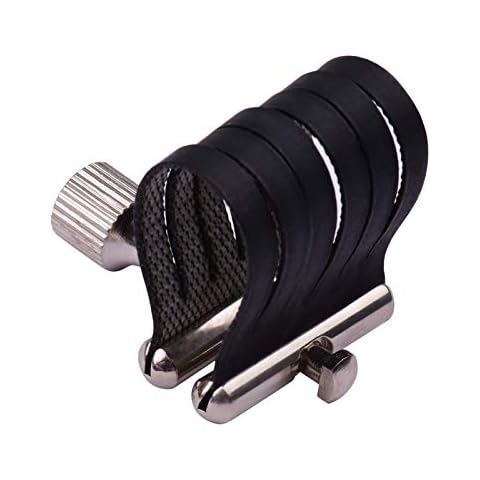 ROYHH Saxophone Ligature Compact Durable Sax Ligature for Alto Saxophone Metal Mouthpiece Cover
