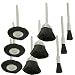 9 Pc Nylon Wire Wheel Brush Rotary Suit for Dremel 3000 4000 8220-2/28 395 7700-1/15 4000 3/34 Chicago Electric, Milwaukeen Nextec 1/8" Shank Hobbyy Clean Polish