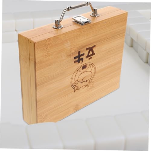 Caja de madera con bisagras y cierre 9" x 7" miniatura 4