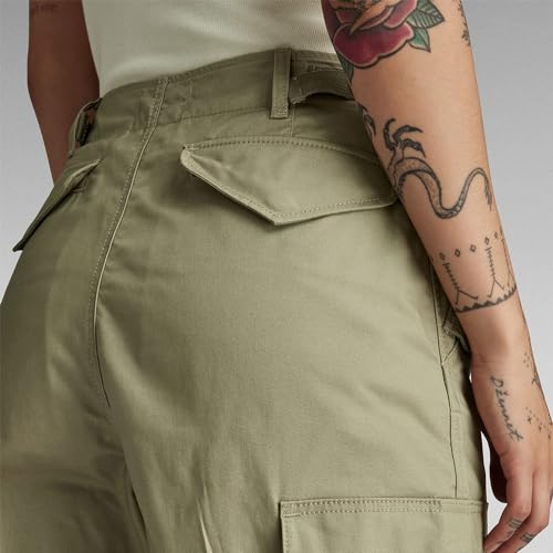 Miniatura 4 de G-Star Para Mujer Pantalones Cargo Cropped Drawcord, Verde Ensis Green D24389-D387-6057 , 31