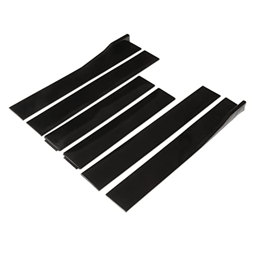 Faldones laterales para automóvil deportivo de 2,2 m con difusor negro brillante