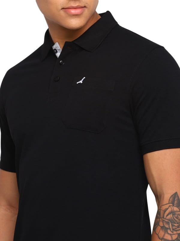 Image of AMERICAN CREW Polo Collar T-Shirt for Men with Pocket