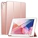 Ztotop Newest iPad 9.7 Inch 2018 Case with Pencil Holder - Lightweight Soft TPU Back Cover and Trifold Stand with Auto Sleep/Wake, Protective for Apple iPad 6th Generation(A1893/A1954), Rose Gold