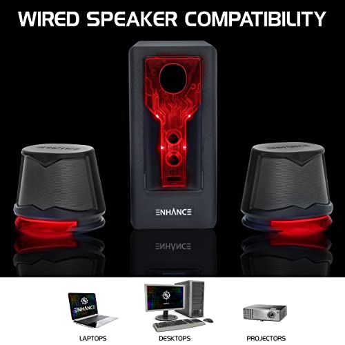 ENHANCE SB 2.1 Altoparlanti per Computer con