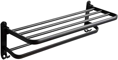 Almacenamiento de baño plegable estante de aluminio con secado resistente 2