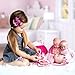 ADORA Realistic and Premium Playtime Babies Doll Set with 13-Inch Baby Doll Made with Our Exclusive GentleTouch Vinyl, Includes Removable Floral Corduroy and Long Sleeve Pink Shirt - Flower Baby