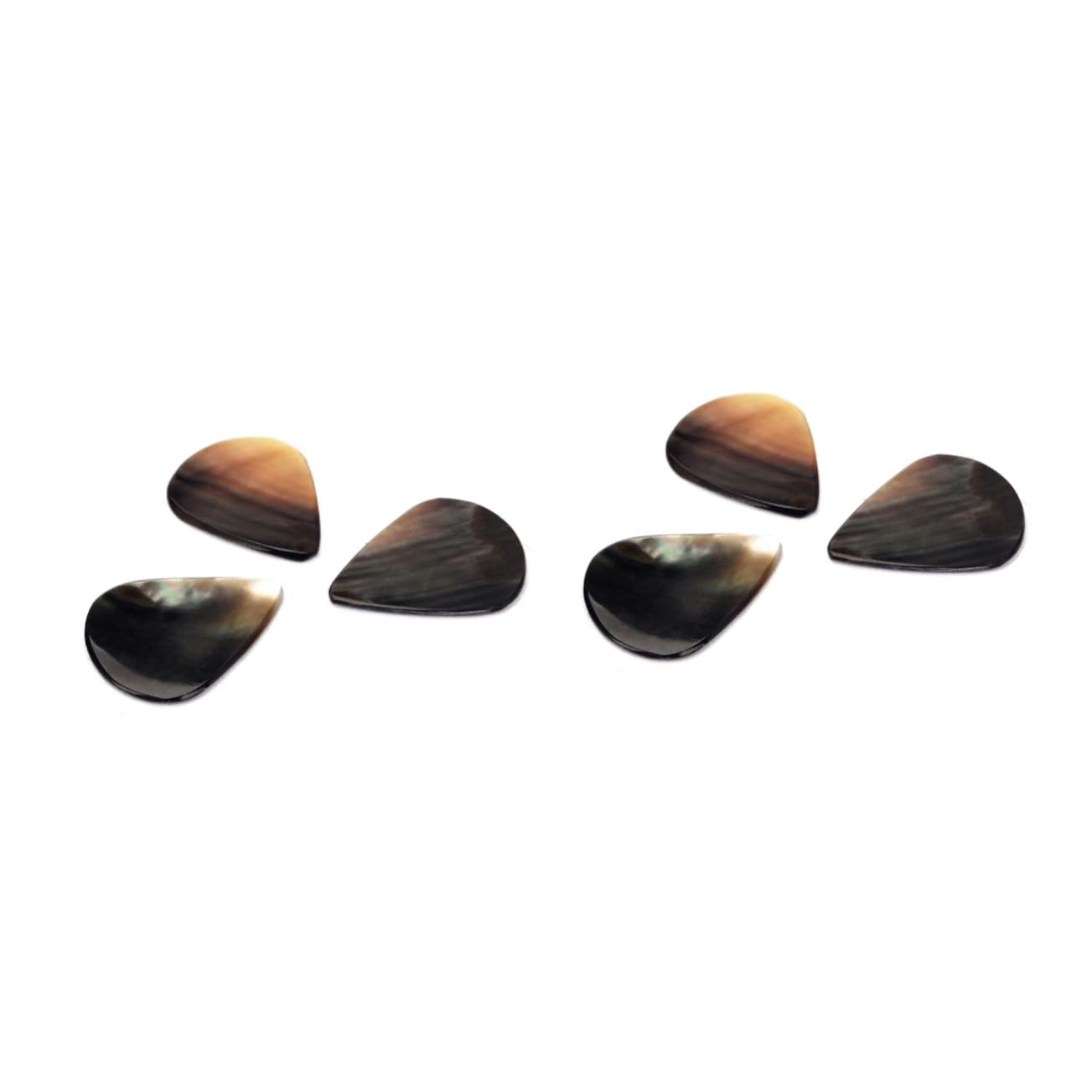 VICASKY 6piezas Púas De Guitarra De Concha Natural y Auténtico Para Guitarra y Ukelele