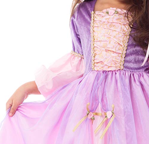 Disfraz Princesa Rapunzel Deluxe Pequeña 1-3 años miniatura 5