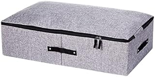 Clothes Storage Bag 75 * 38 * 18 cm, Large Capacity Organizer with Reinforced Handle Thick Fabric for Comforters, Blankets, Bedding, Foldable with Sturdy ZipperWindow