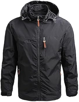 Generic Herfst en winter afneembare waterdichte outdoor duin jas top blouse jas, overgangsjas voor heren, klassieke regenjas met capuchon, dunne softshelljassen, windbreaker, kaki, 3XL