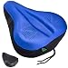 Zacro Exercise Bike Seat, Big Size Soft Wide Gel Bicycle Cushion For Bike Saddle, Comfortable Cover Fits Cruiser And Stationary Bikes, Indoor Cycling, Spinning With Waterproof Cover, Blue