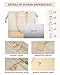 Weekender Bags for Women, Large Duffle Travel Tote Bag with Shoe Compartment,Personal Item Carry On Overnight Hospital Bag with Trolley Sleeve, Beige-XL
