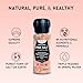 HERBION Naturals Himalayan Pink Salt Grinder Coarse Grain, 100% Pure with 84 Minerals for Seasoning, Refillable, All-Natural Salt, Triple-Washed in Spring Water, Vegan, Kosher Certified Pack of 1