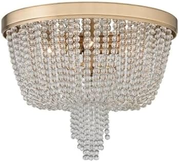 Hudson Valley Lighting Royalton - Four Light Flush Mount - 18.25 Inches Wide by 14.5 Inches High-Aged Brass Finish