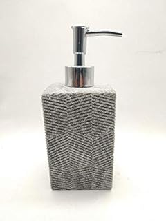 TOTO DEALS™ Premium Design on Sand Stone Liquid Soap Dispenser (1 Piece) (Material: Stone, Capacity: 300ml)