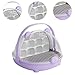 Baoblaze Silkworm Breeding Box Silkworm Hatching Container Carry Handle for Silkworms Turtles Observation Cabin Small Pet Breeding Box, Purple