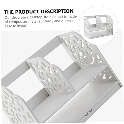 OFFSCH Estante De Armazenamento Rack De Exibição De Mesa Rack De Mesa Estante Pasta Organizador De M