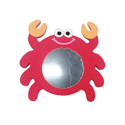 Toyvian Espejo de baño de Juguete Cangrejo Rojo Kid Cartoon Water Toy para niños niños