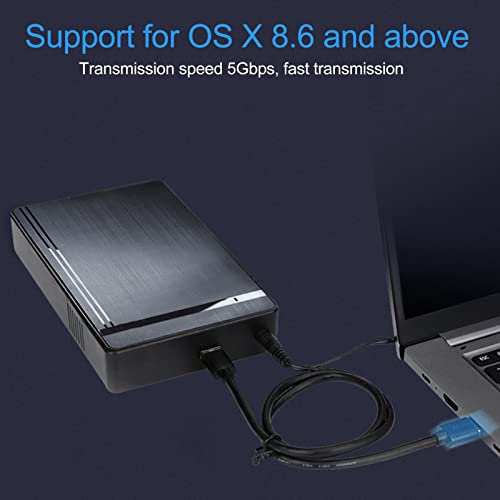 Gabinete de HDD USB 3.0, Gabinete de disco rígido externo ultrafino para HDD SATA SSD de 3,5 2,5 pol