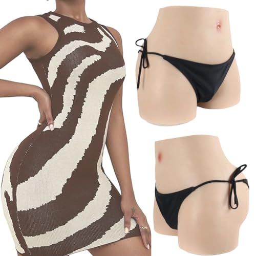 Gaff de masquage en silicone avec hanches rembourrées pour drag queen