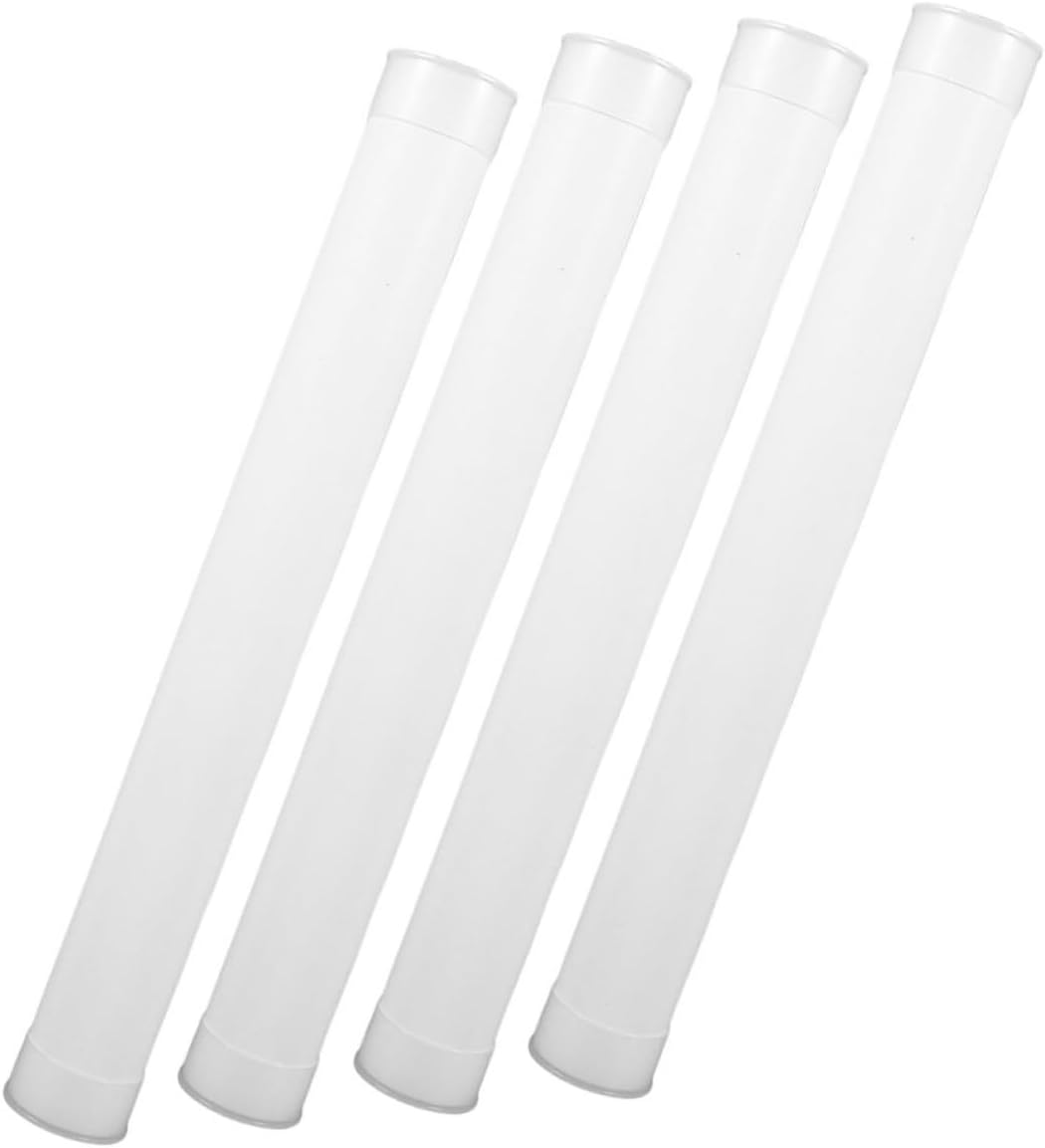 VICASKY 4Pcs Extendable Poster Tube with Caps Durable Plastic Shipping Mailers for Storage and Transport Containers for Home and Office Use