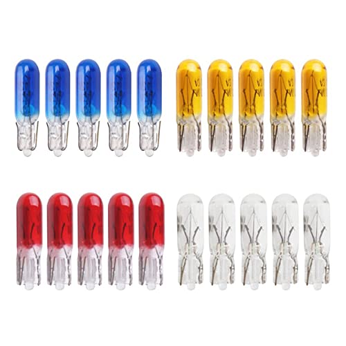 10 Peças W2W T5 12V 1.2W Lâmpada De Halogênio Para Carro Luzes De Instrumentos Lâmpada Para Painel D