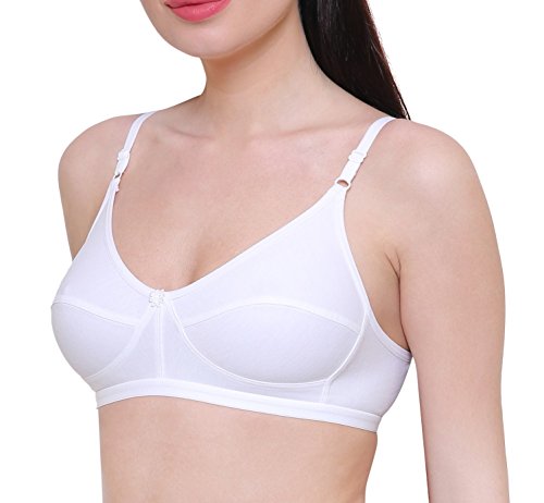 Image of INNER TOUCH Women's Cotton Non-Padded Bra (Pack of 3)