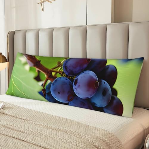 Housse de coussin de corps imprimé raisin anti-transpiring et douce - 7