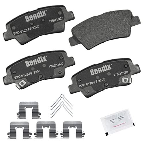 Image of Bendix Priority1 CFC2205 Ceramic Rear Brake Pads for Hyundai Veloster 2021-2019, Kia Forte 2023-2019, Forte5 2023, Niro EV 2022-2019, Soul EV 2023